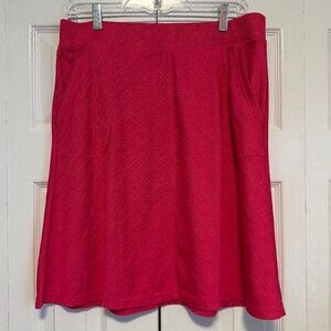 T by Talbots Women's Size L Pink Skirt Swing Pockets